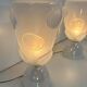 Italian Art Deco Murano Glass Vase Table Lamps