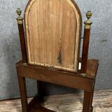 Empire period mahogany psyche dressing table, early 19th century