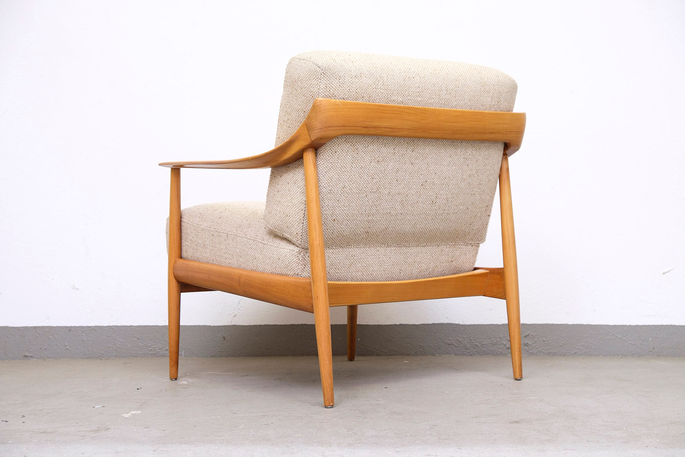 Cherrywood Antimott Lounge Chair by Walter Knoll, 1960s