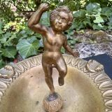 Vide poche en laiton chérubin