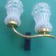 Antique gold wall light