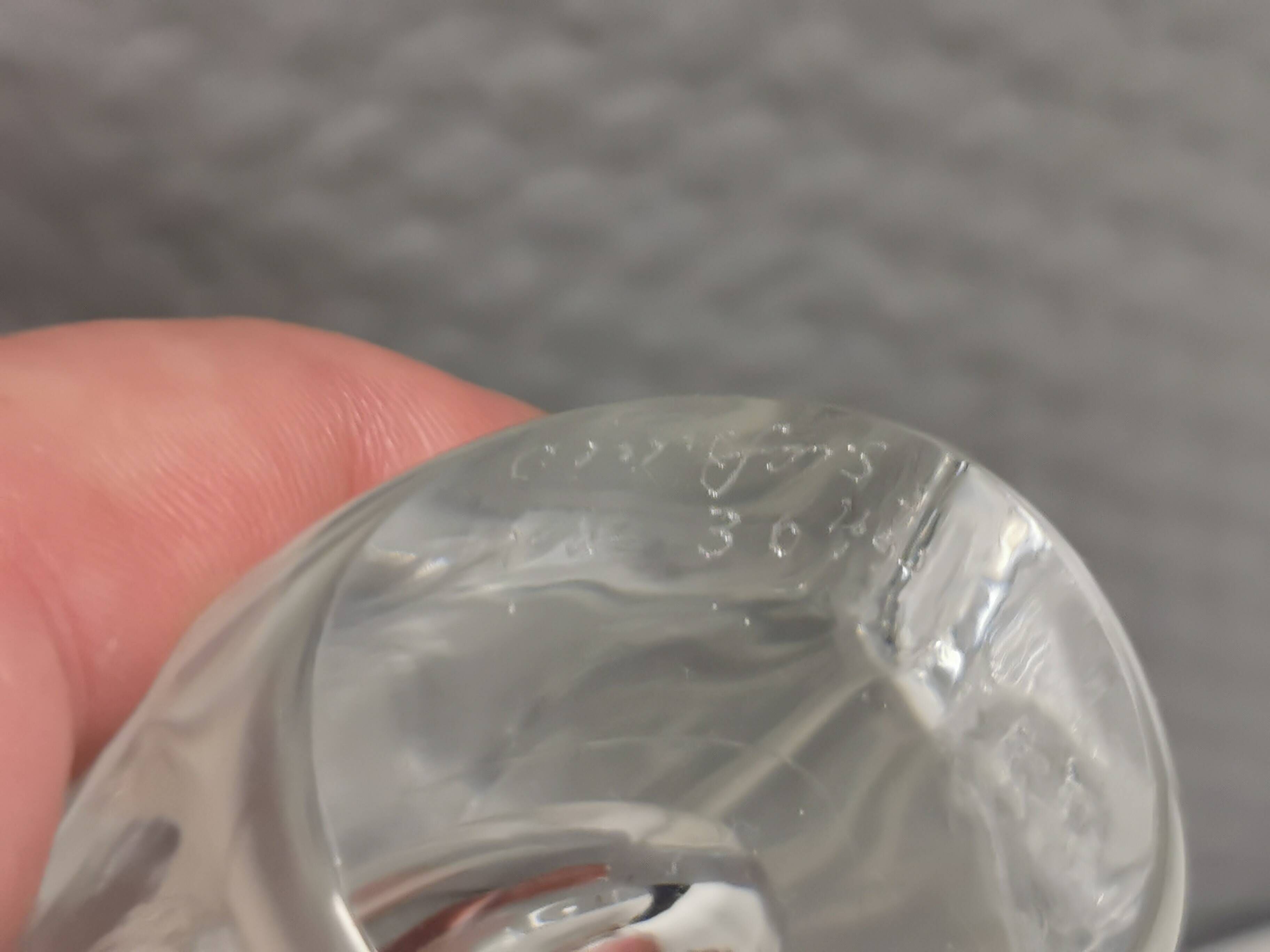Slim transparent vase in crystal glass from Örrefors Sweden 1980s