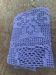 Handmade, blue-purple crocheted, vintage table runner or plaid