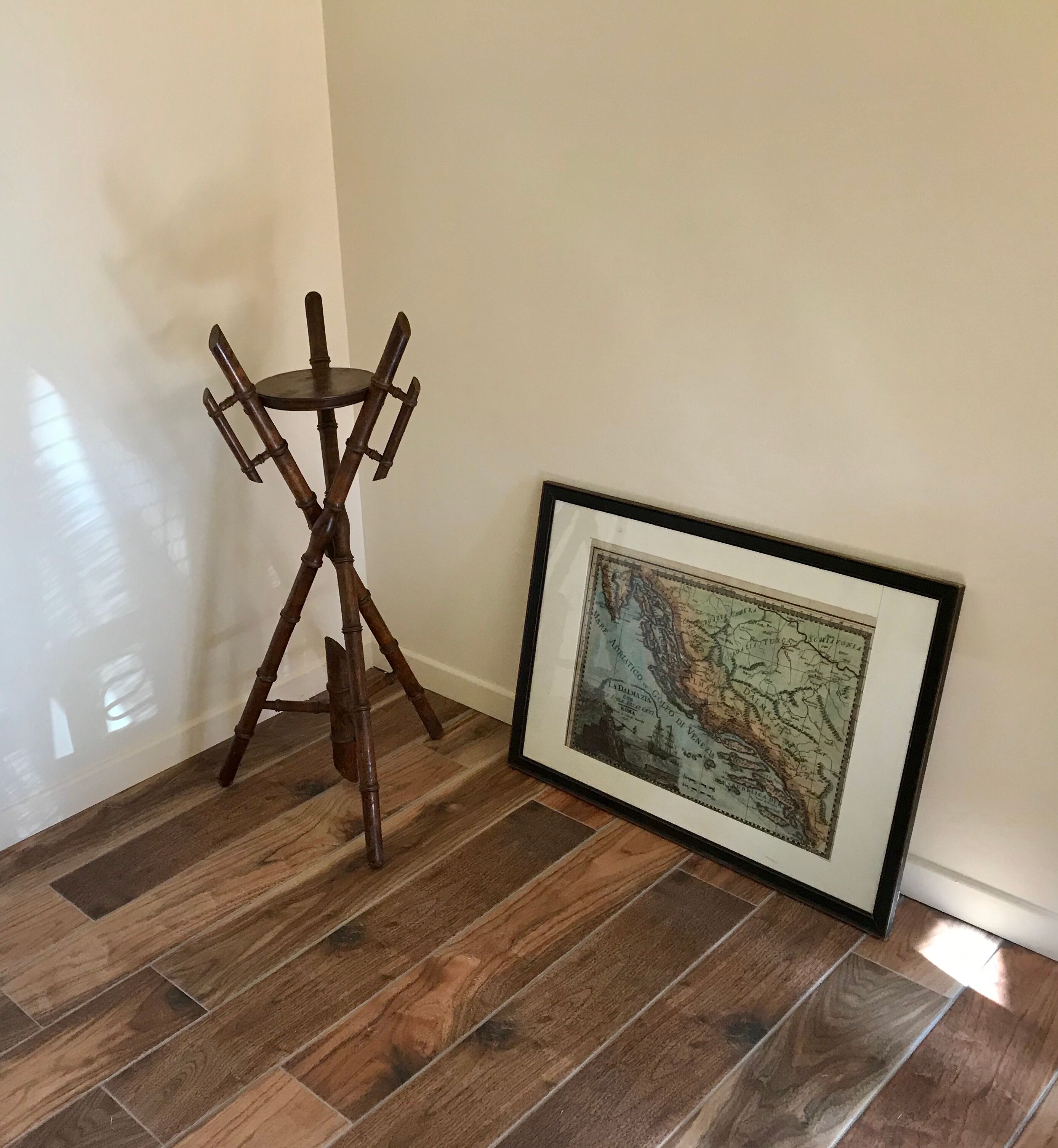 Sellette Napoléon III bois façon bambou