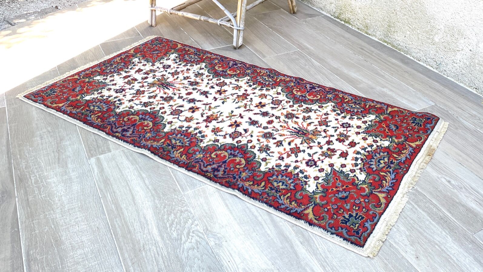 Persian indoor rug beige 145 x 72cm