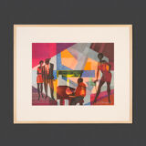 Club Night, Screen Printing on thick Paper, 97 x 81 cm