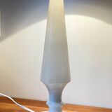 Vintage geometric alabaster stone lamp