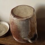 Terracota lid two handles pot