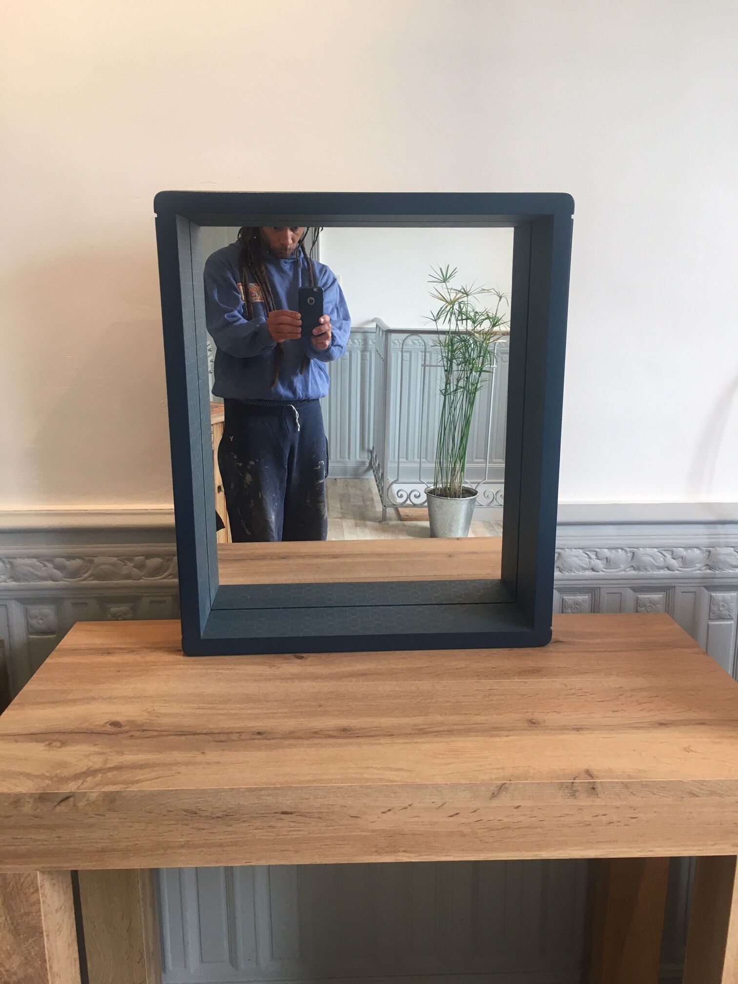 51x60 cm redesigned wooden mirror