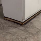 Bathroom cabinet in white metal 1960