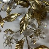 Plafonnier Crystal Flower en tôle