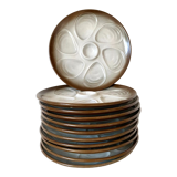 Vintage oyster plates from Salins France
