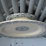 15 Gien porcelain plates and 1 cake dish on foot