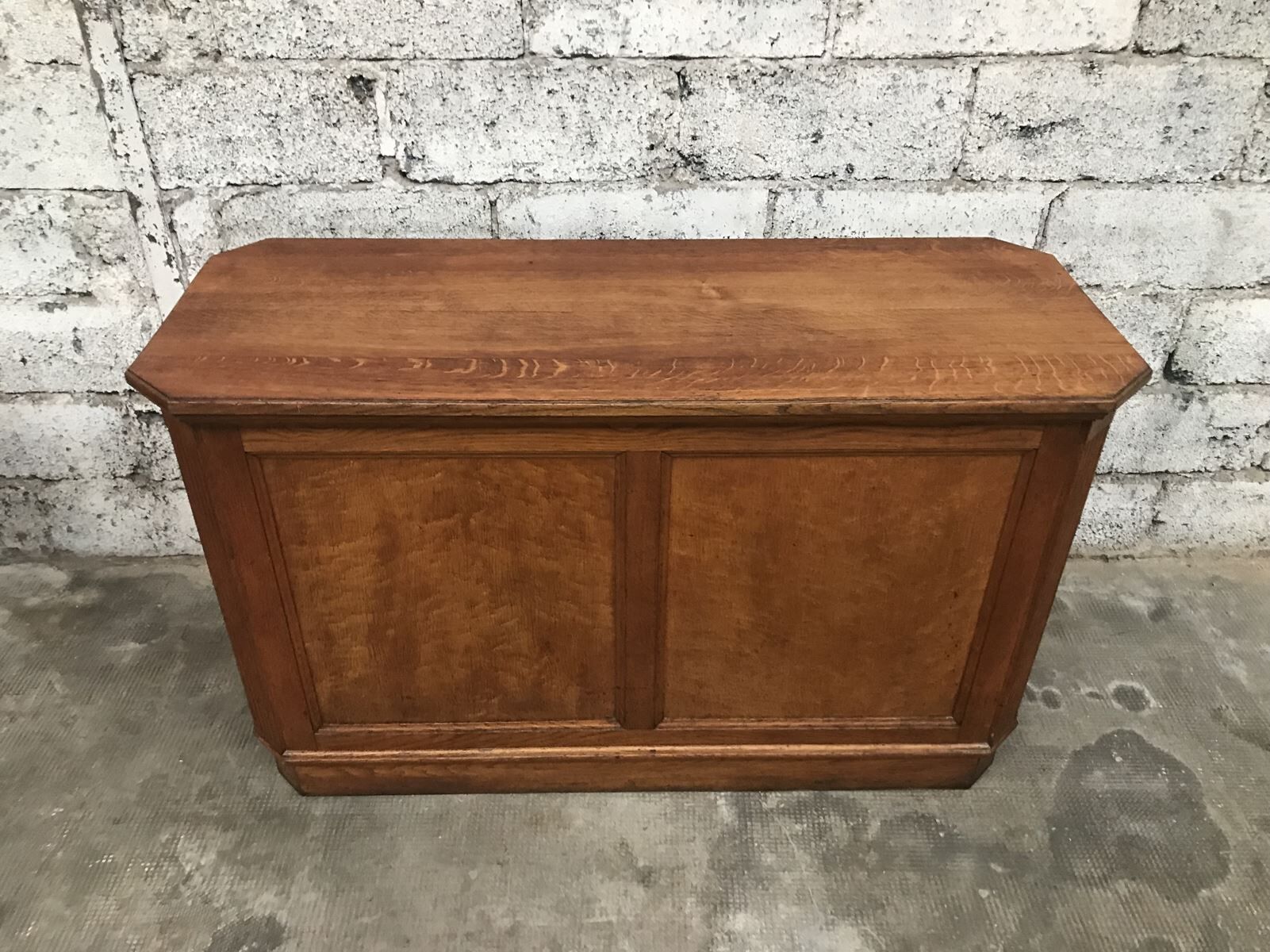 Old comtpoirs early twentieth double sided delicatessen coffee bar