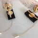 Pair of brass sconces and tulip glass 60