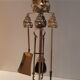 Brass fireplace accessories