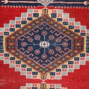Tapis vintage fait main Bukhara ouzbek 128cm x 199cm (1960s)