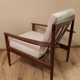 Pair of armchairs by G.Jalk for Poul Jeppesens Møbelfabrik, Denmark, 1950s