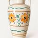 Hand-painted amphora vase by Kupittaan Savi, Finland, 1940s–50s.