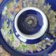 Superb complete table service "Taous" in cobalt blue porcelain.