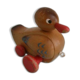 Jouet en bois articulé canard à tirer