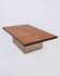 Coffee table bar in elm burl, Paul Michel for Roche Bobois, 1980s