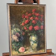 Paintings, Pair of still lifes with flowers by Angelo Zoffoli (1860–1910)