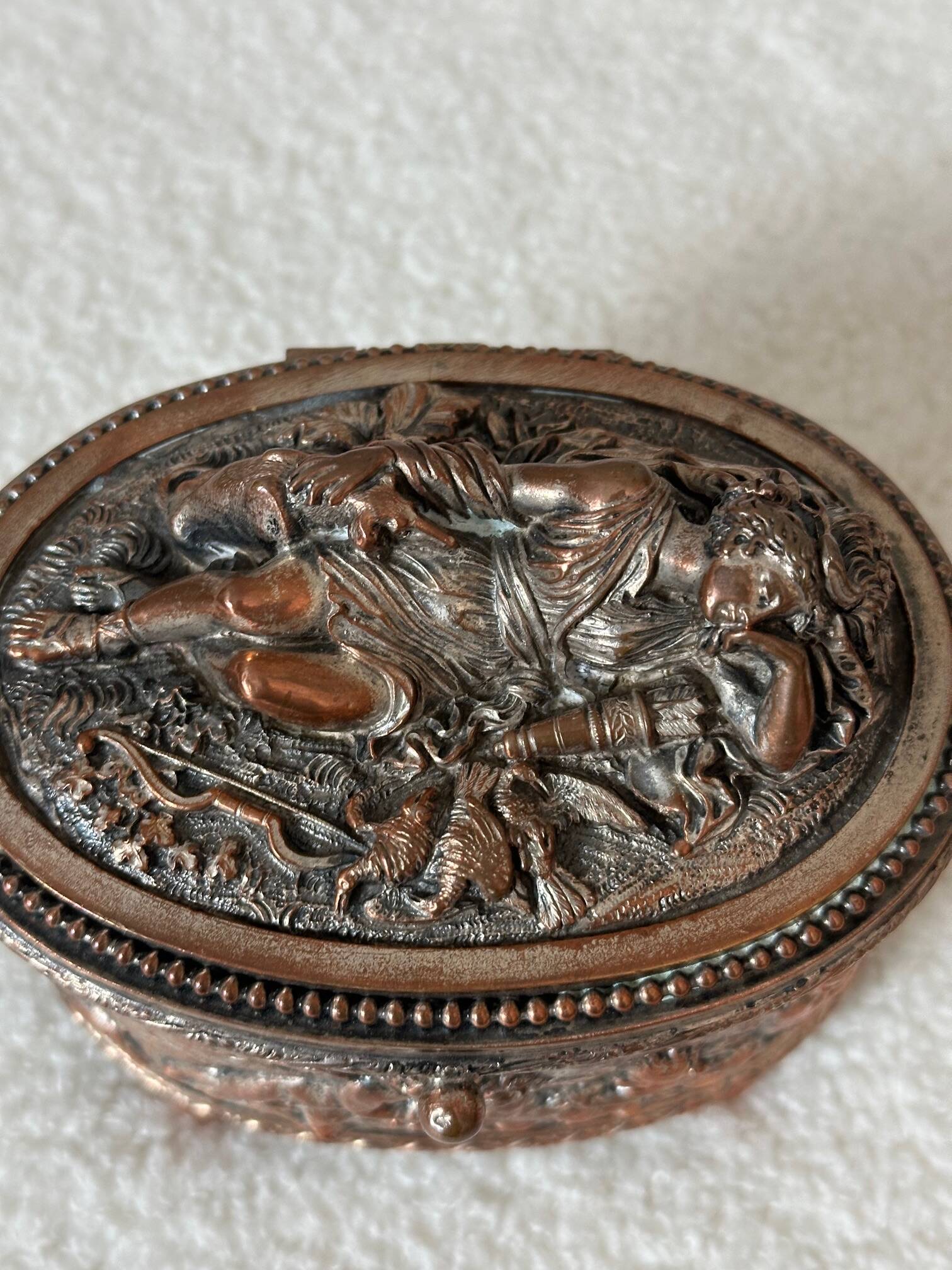 Copper jewelry box