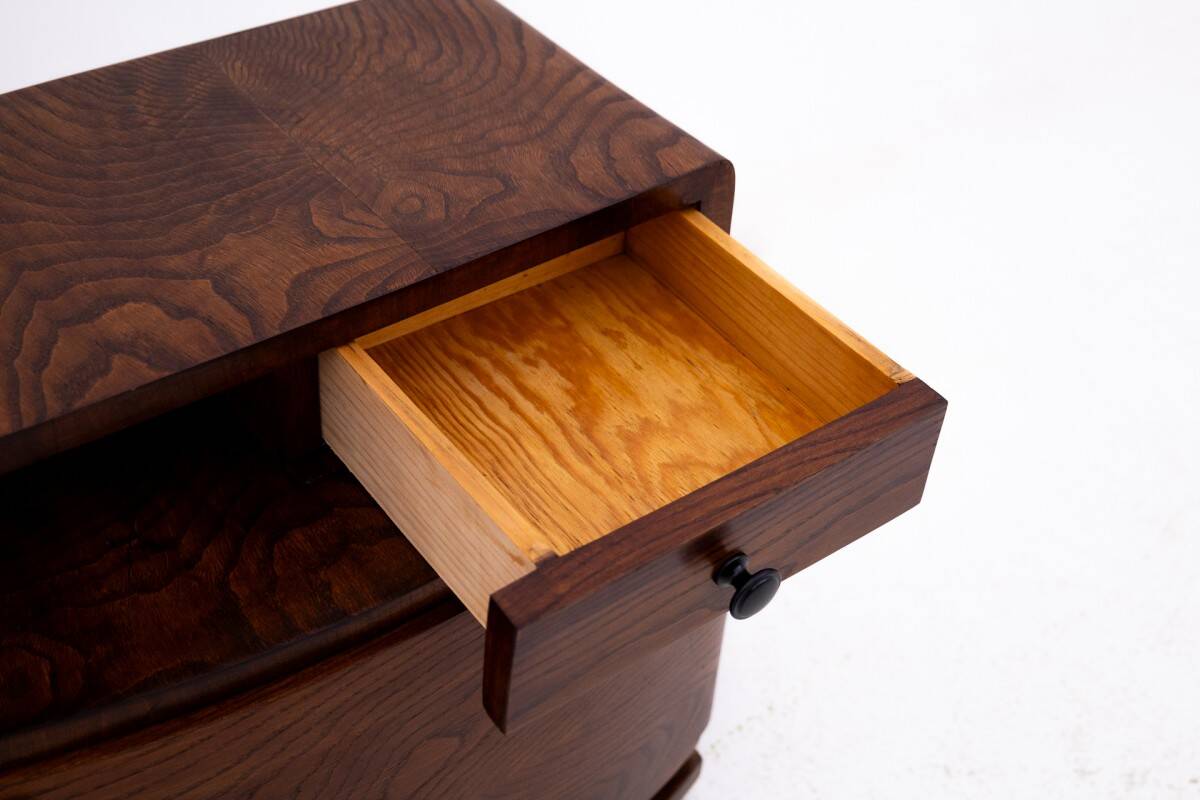 Art Deco bedside table, Poland, 1950s.