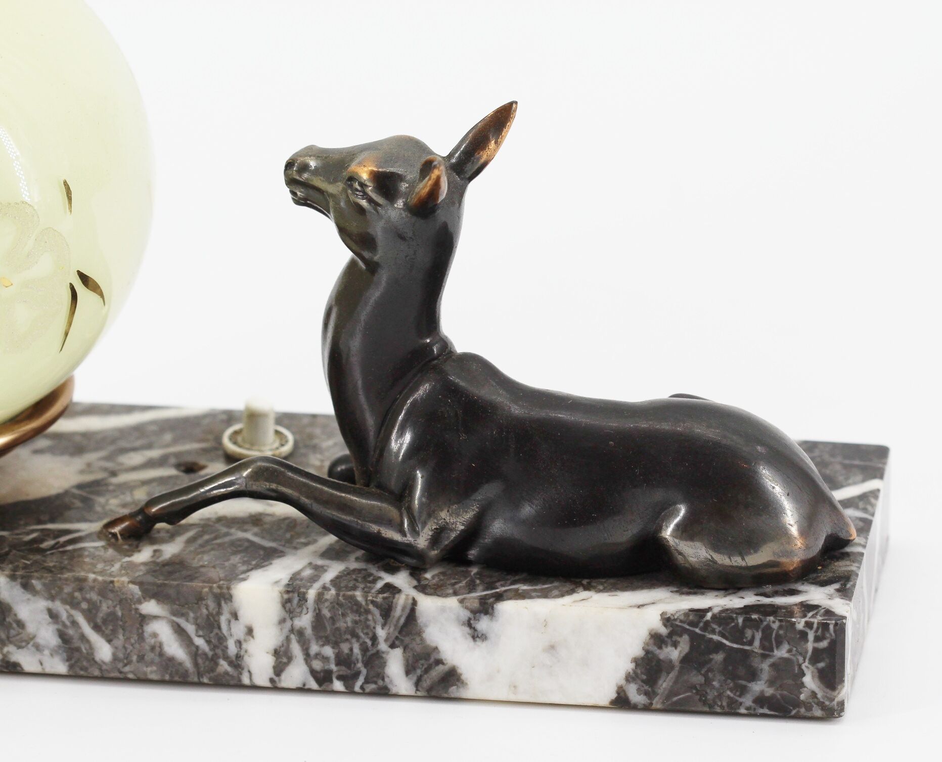 Lampe biche art déco