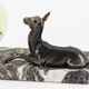 Lampe biche art déco