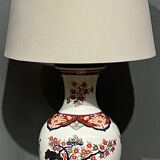 Lamp in porcelain, hand painted