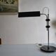 Vintage black modernist table lamp 50 1950 Bauhaus
