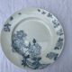 Plat à gâteaux, motif floral bleu, k & g luneville modèle Floréal, vintage et collector