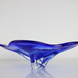 Czech art glass bowl by josef hospodka for chribska glassworks, 1960's