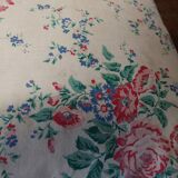 Coussin vintage tissu à fleurs 40 X 45 cm