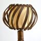 Louis Sognot bedside lamp in vintage rattan 1950