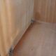 Vintage 2-door wardrobe from the 1950s with compass feet, easy assembly