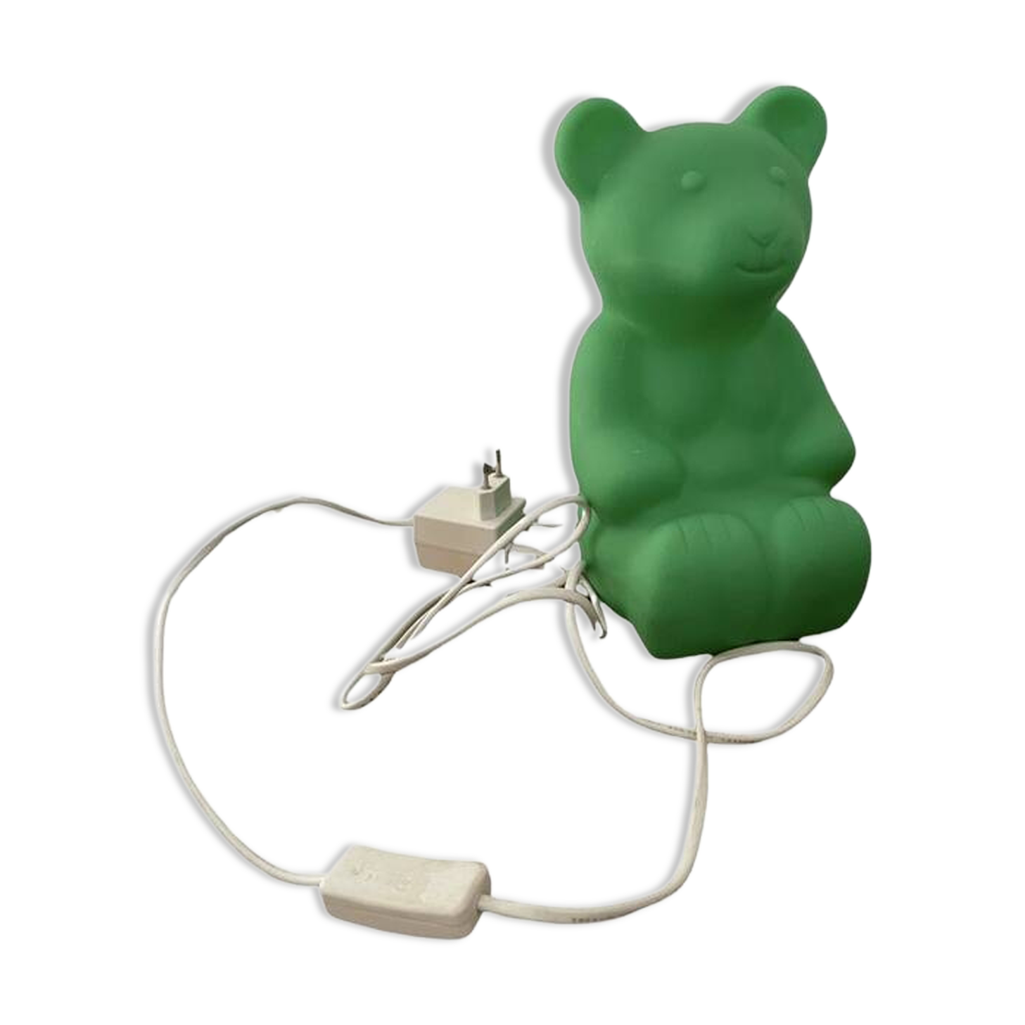 JELLY BEAR lamp, green teddy bear night light