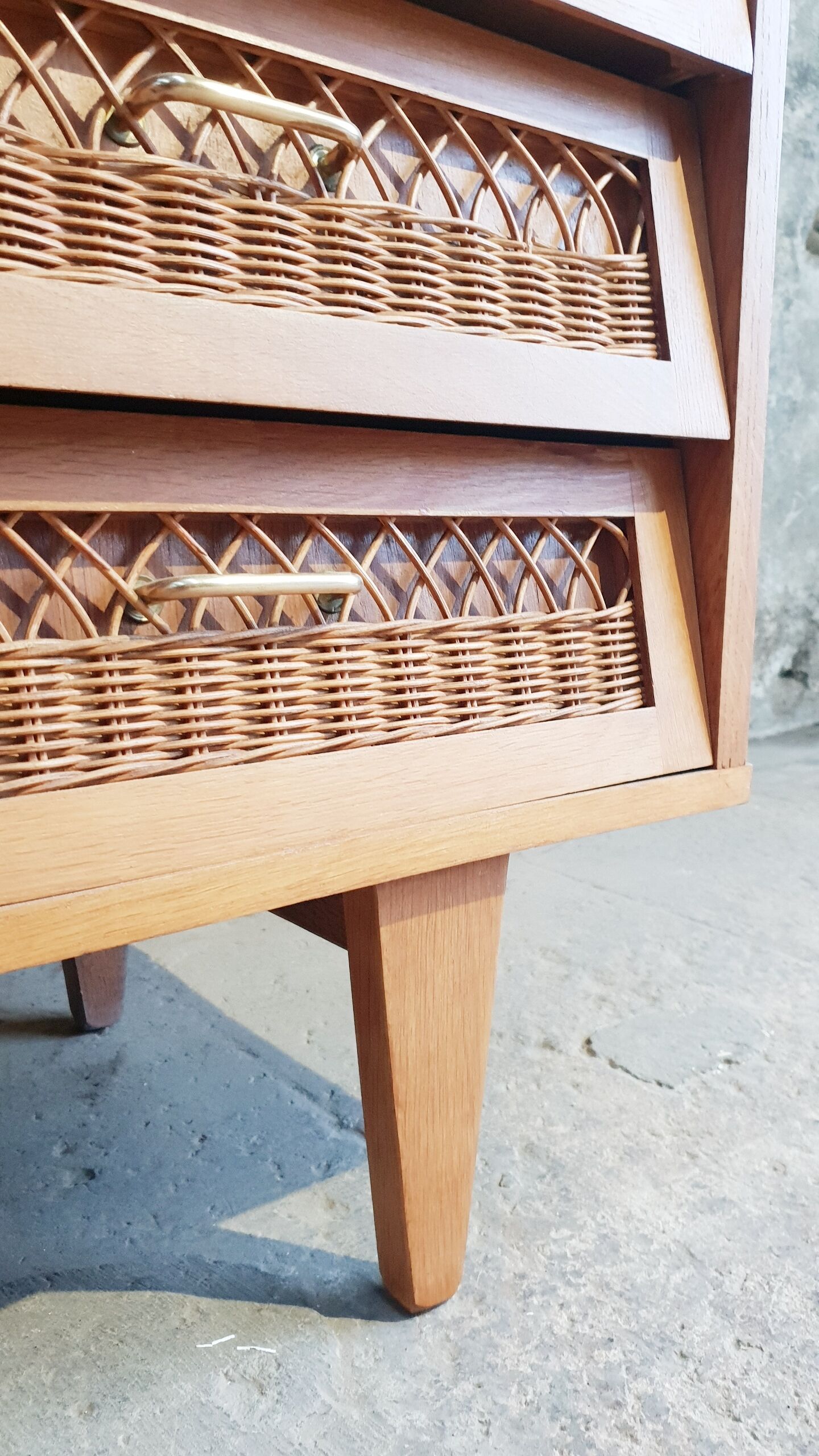 Rattan cabinet cabinet