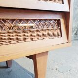 Rattan cabinet cabinet
