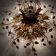 Gold-Plated Metal & Murano Crystal Flowers Flush Mount from Banci Firenze