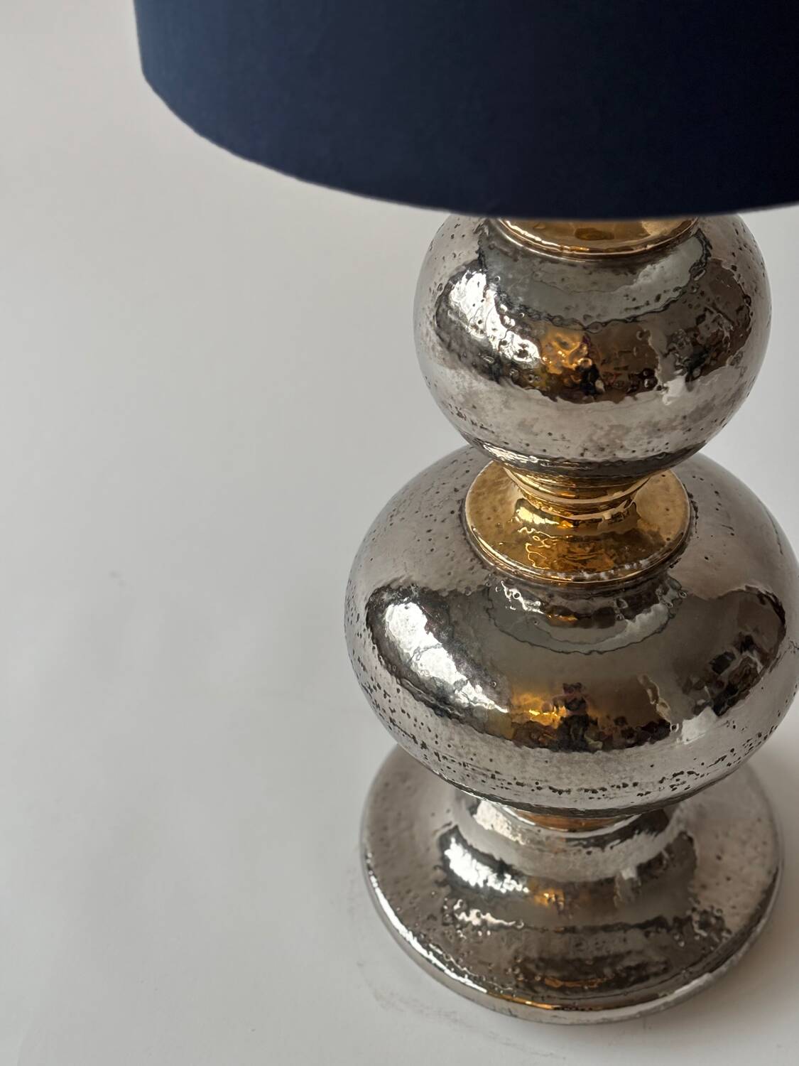 Large glazed ceramic lamp, Italy 1960