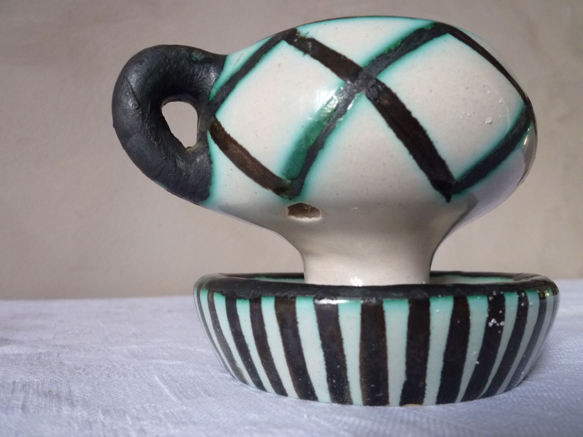 Ceramic candleholder