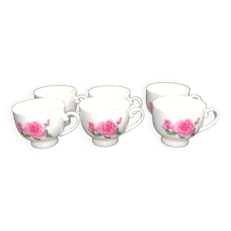 Set of 6 coffee cups and sub-cups,