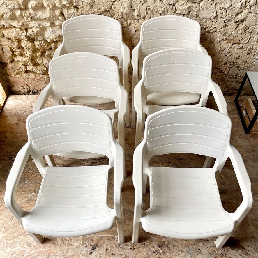 6 Outdoor PVC Chairs - Pleasure Flair