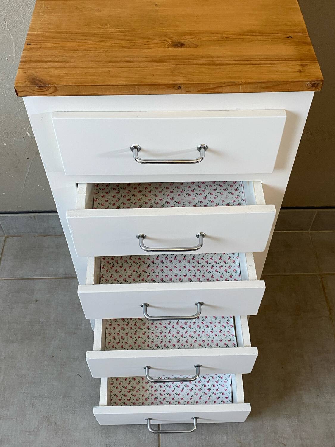 Vintage solid oak kitchen counter