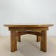 Vintage extendable round table in the spirit of Atelier Chauvin S.A. – 1970s