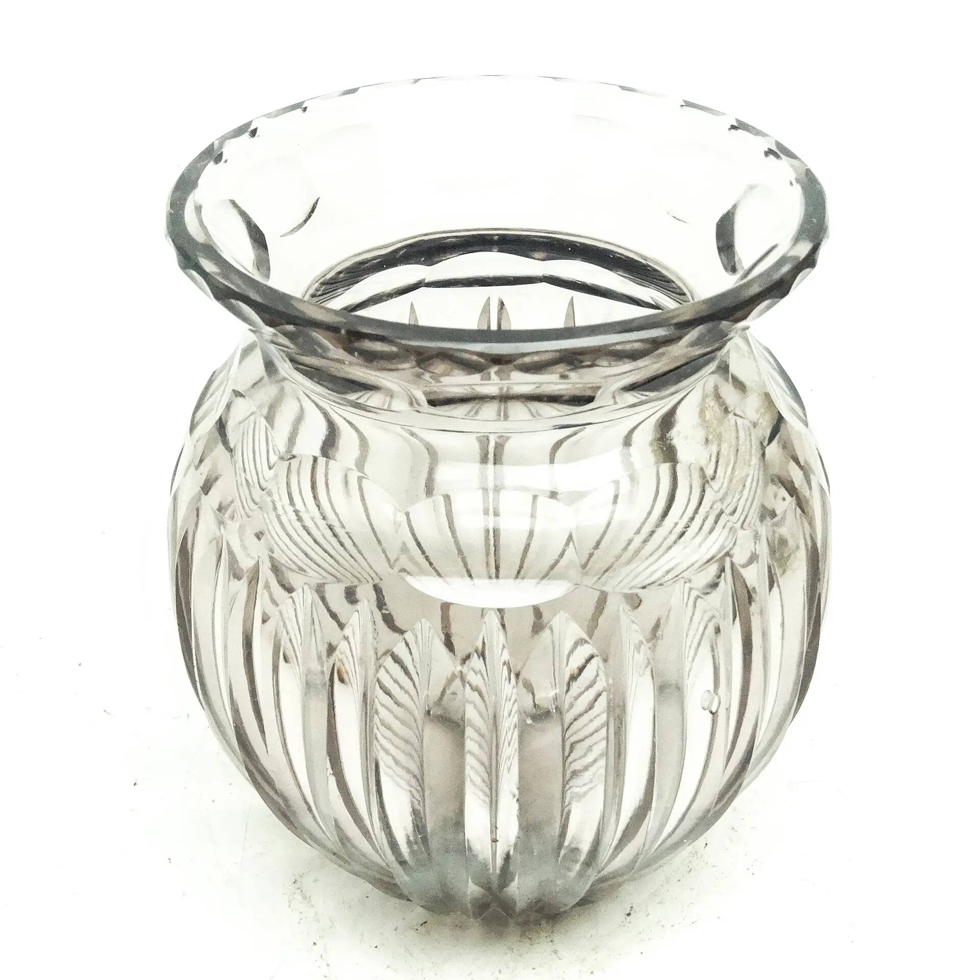 Art deco vase, crystal, Poland, 1930s