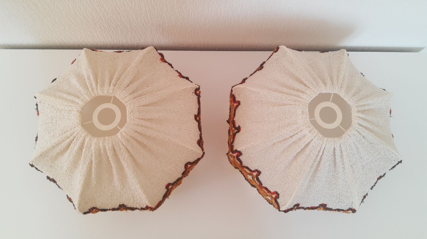 Pair of vintage lampshades